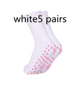 Hot Moxibustion Massage Health Care  Warm Feet Cold Socks - Tourmaline Thermal Circulation Self-Heating Shaping Socks, Tourmaline Acupressure Self-Heating Shaping